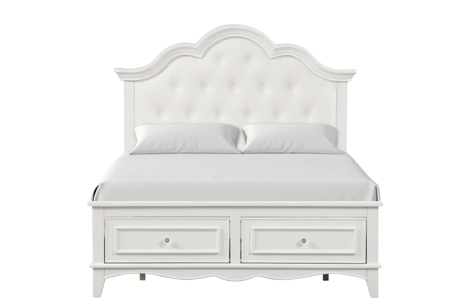 Naucalpan White Queen 5 Piece Bedroom Set w/2 Nightstands - Image 6