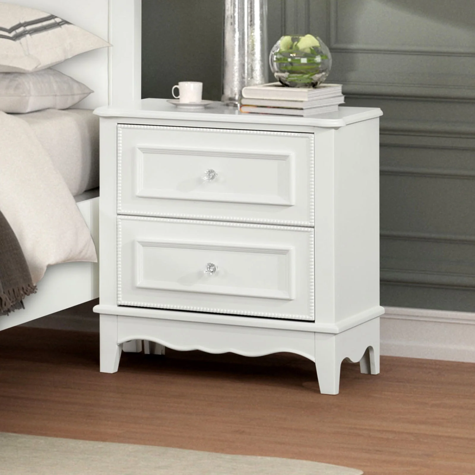 Naucalpan White Twin 4 Piece Bedroom Set - Image 3