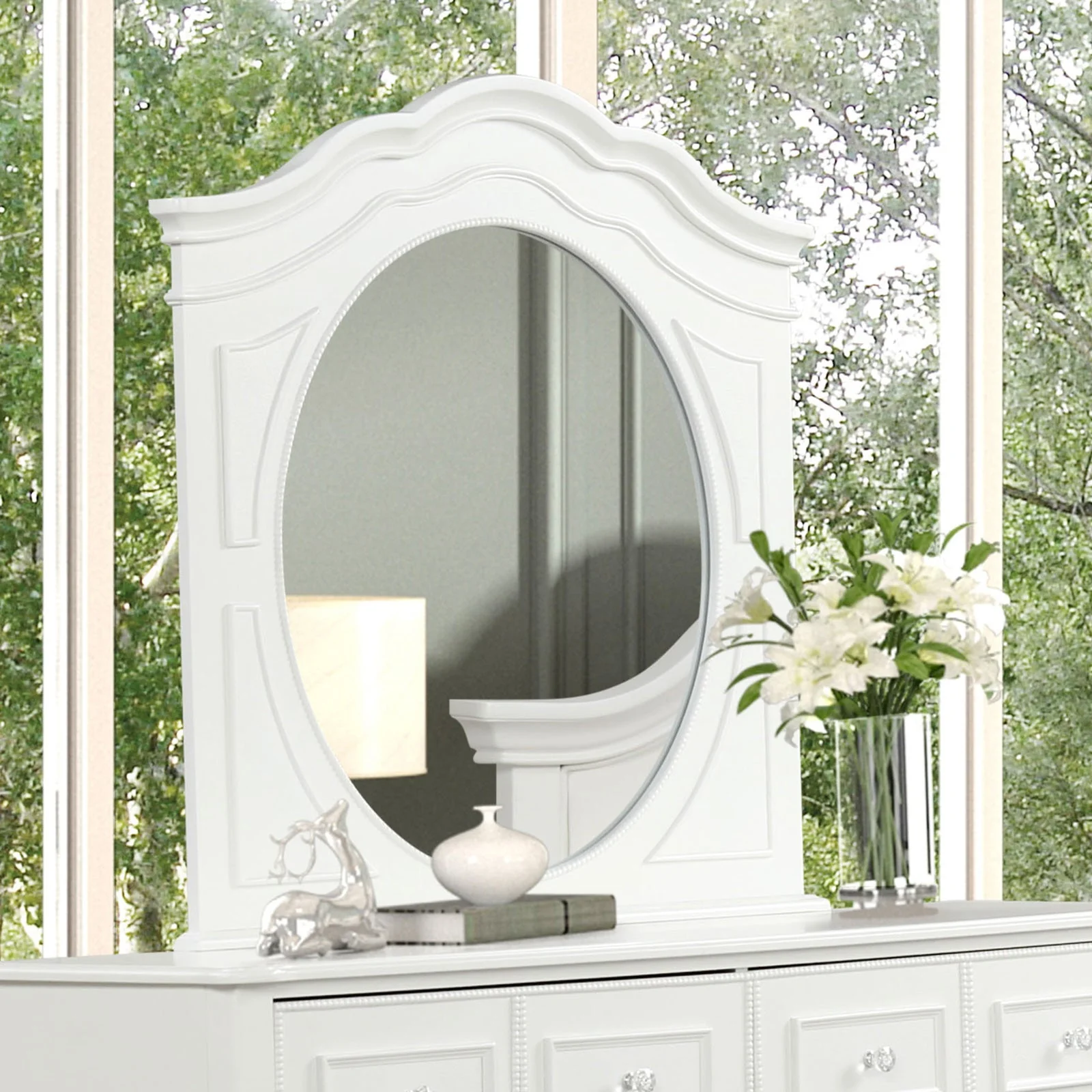 Naucalpan White Twin 4 Piece Bedroom Set - Image 4