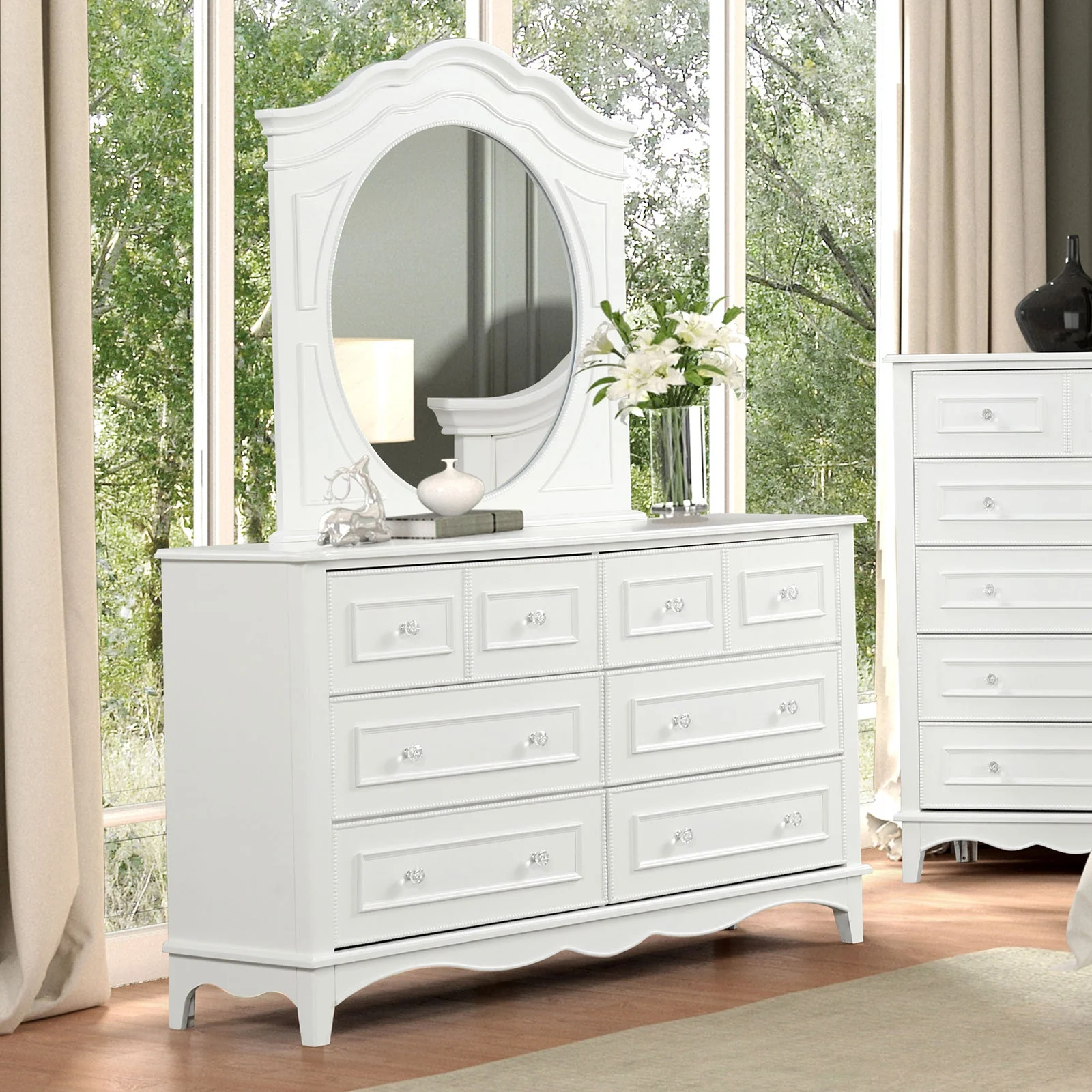 Naucalpan White Twin 4 Piece Bedroom Set - Image 5