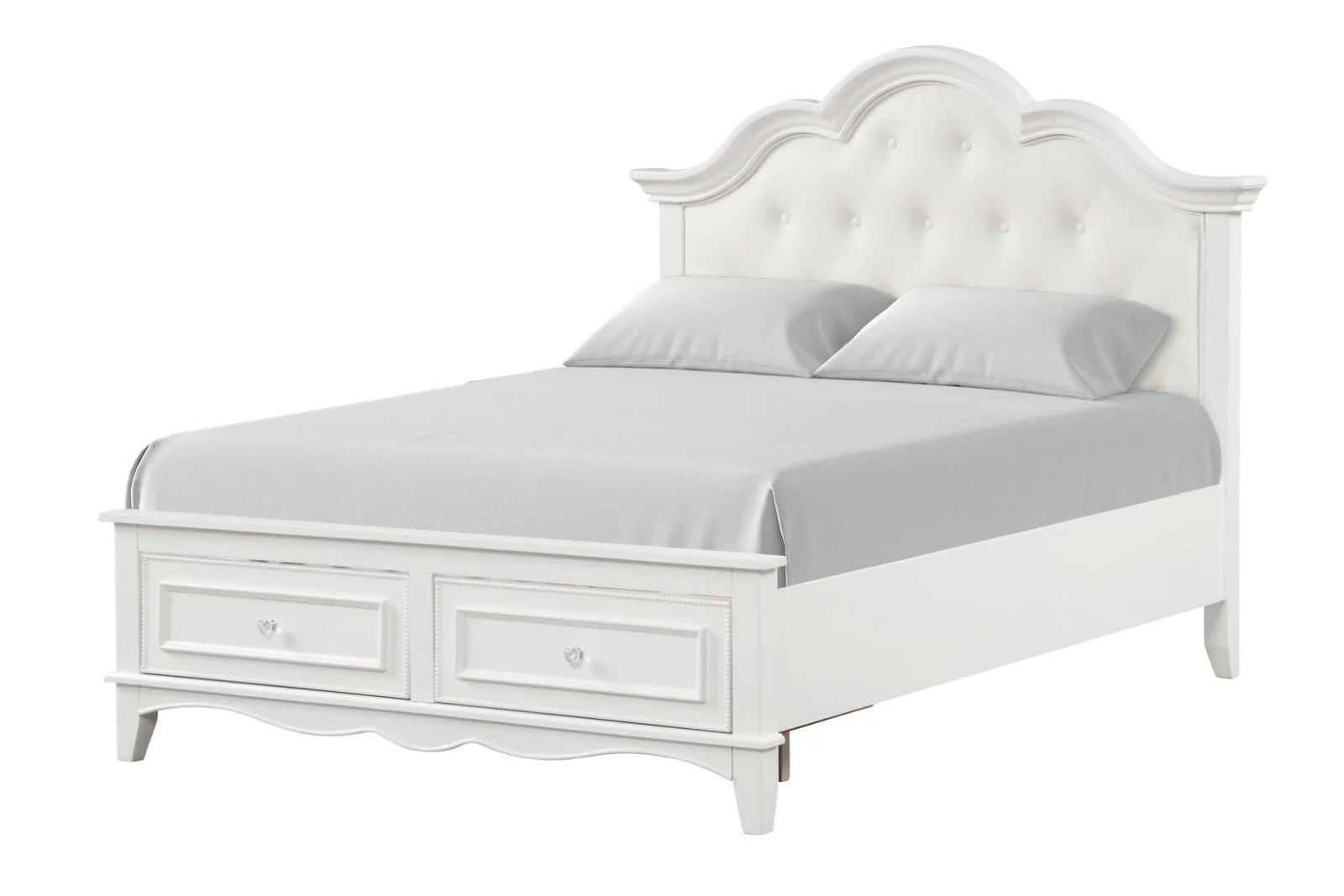 Naucalpan White Twin 5 Piece Bedroom Set w/Chest - Image 6