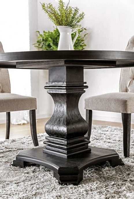 Nerissa Antique Black Dining Table - Image 3
