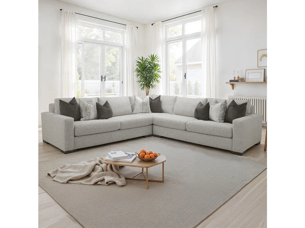 Nerone Light Gray Sectional