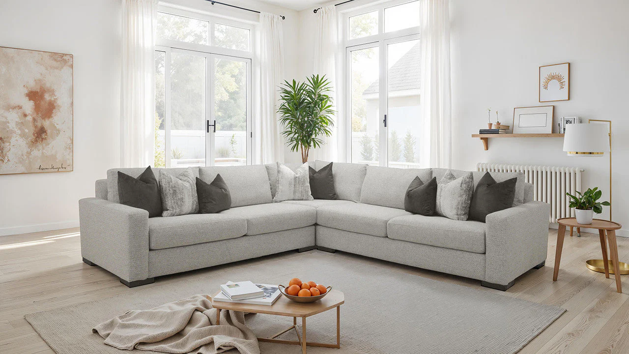 Nerone Light Gray Sectional - Image 2