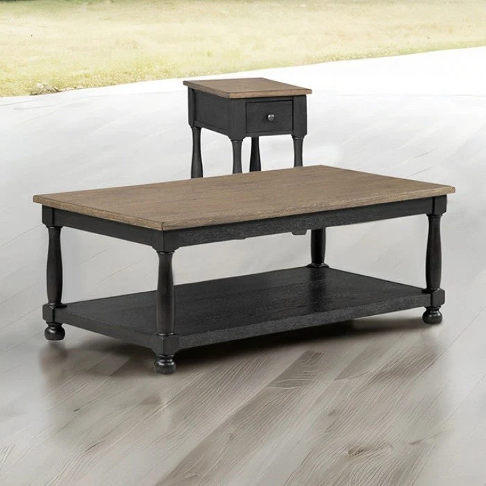 Neue Mills Weathered Black/Brown Coffee Table - Image 6