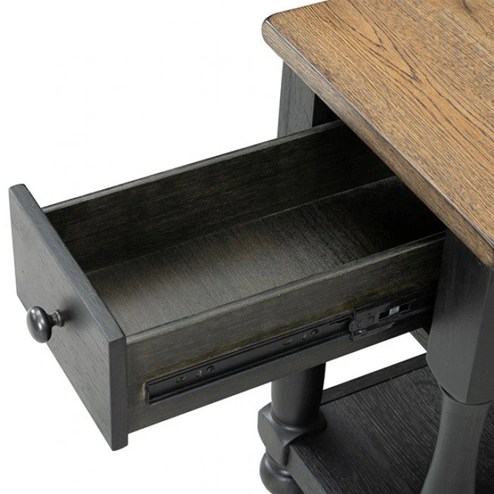 Neue Mills Weathered Black/Brown Tv Stand - Image 8