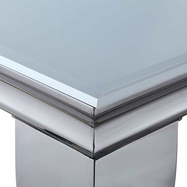 Neuveville White/Chrome Dining Table - Image 3