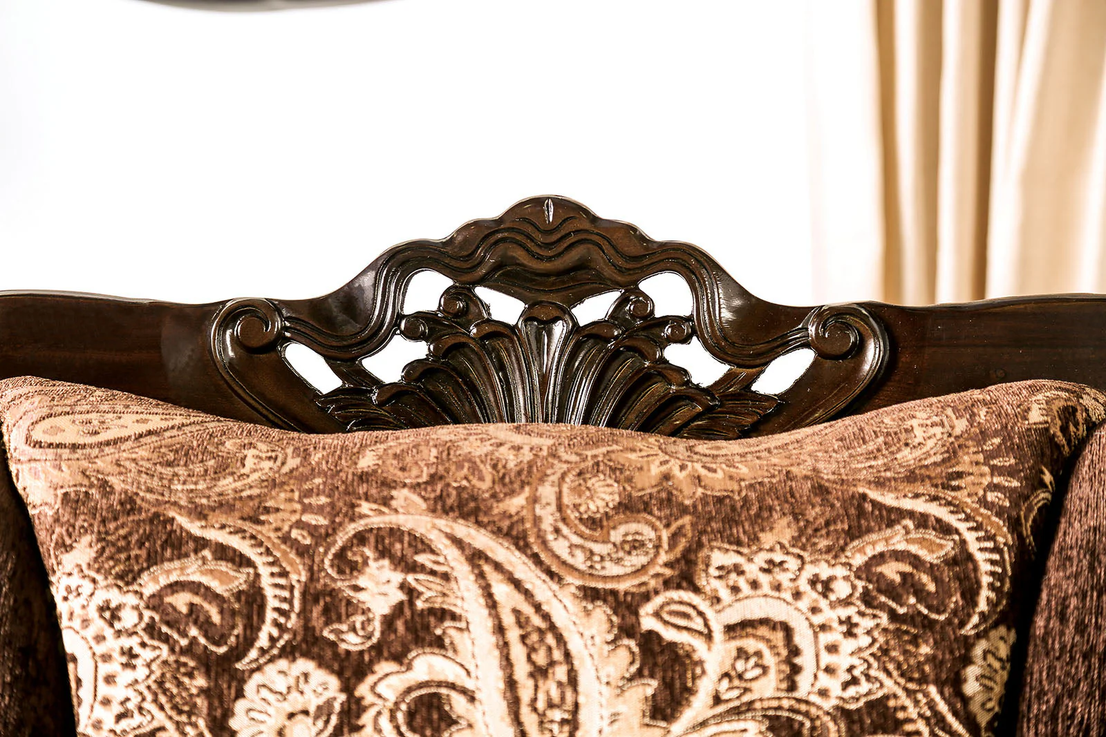 Newdale Brown/Gold Loveseat - Image 5