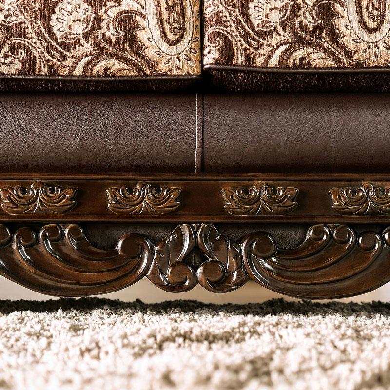 Newdale Brown & Gold Sofa - Image 4