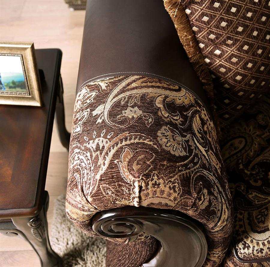 Newdale Brown & Gold Sofa - Image 8