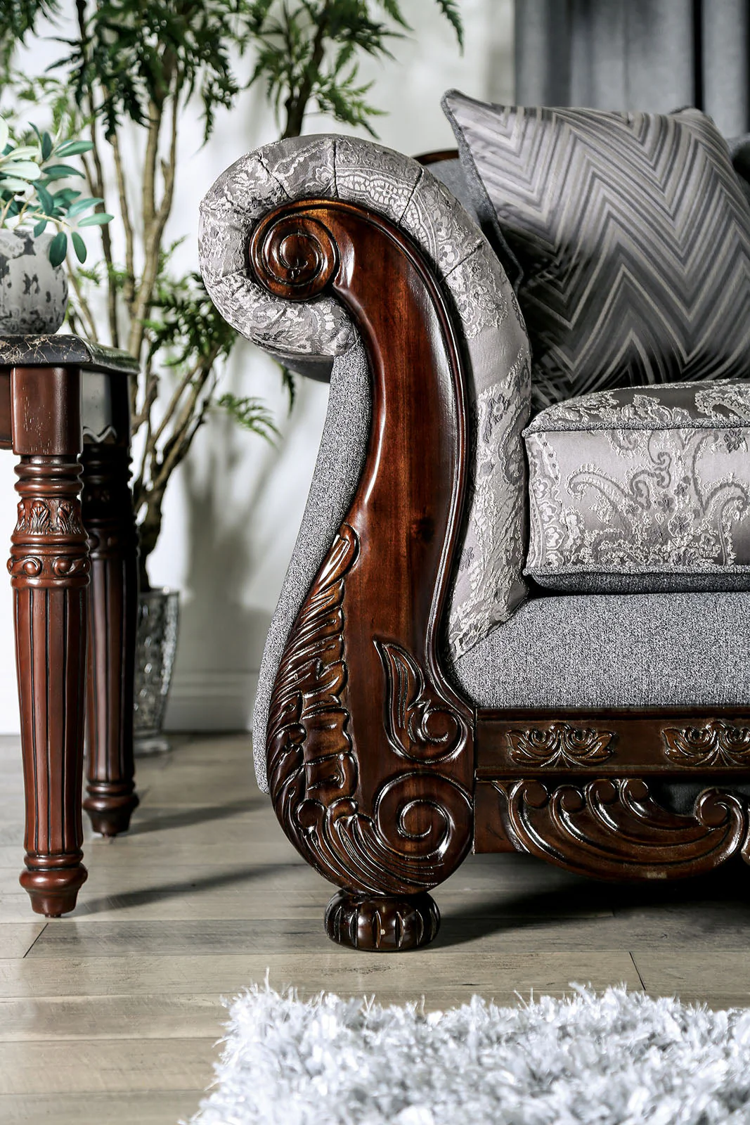 Newdale Gray Loveseat - Image 4