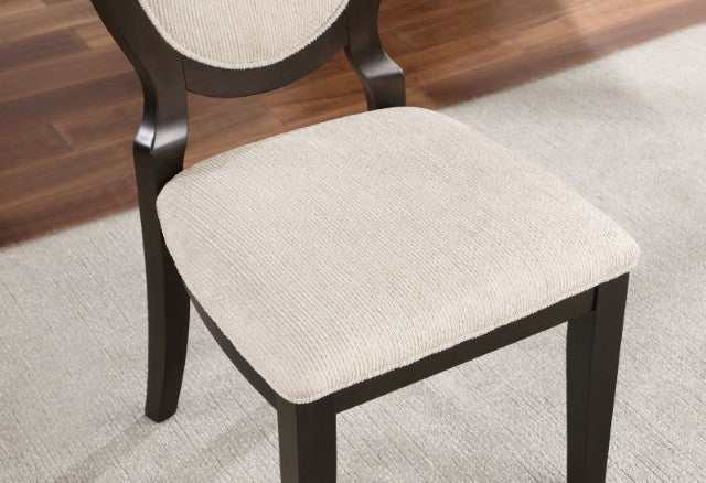 Newforte Espresso/Ivory Side Chair (Set of 2) - Image 3