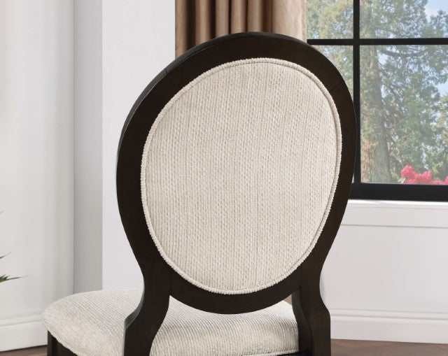 Newforte Espresso/Ivory Side Chair (Set of 2) - Image 4