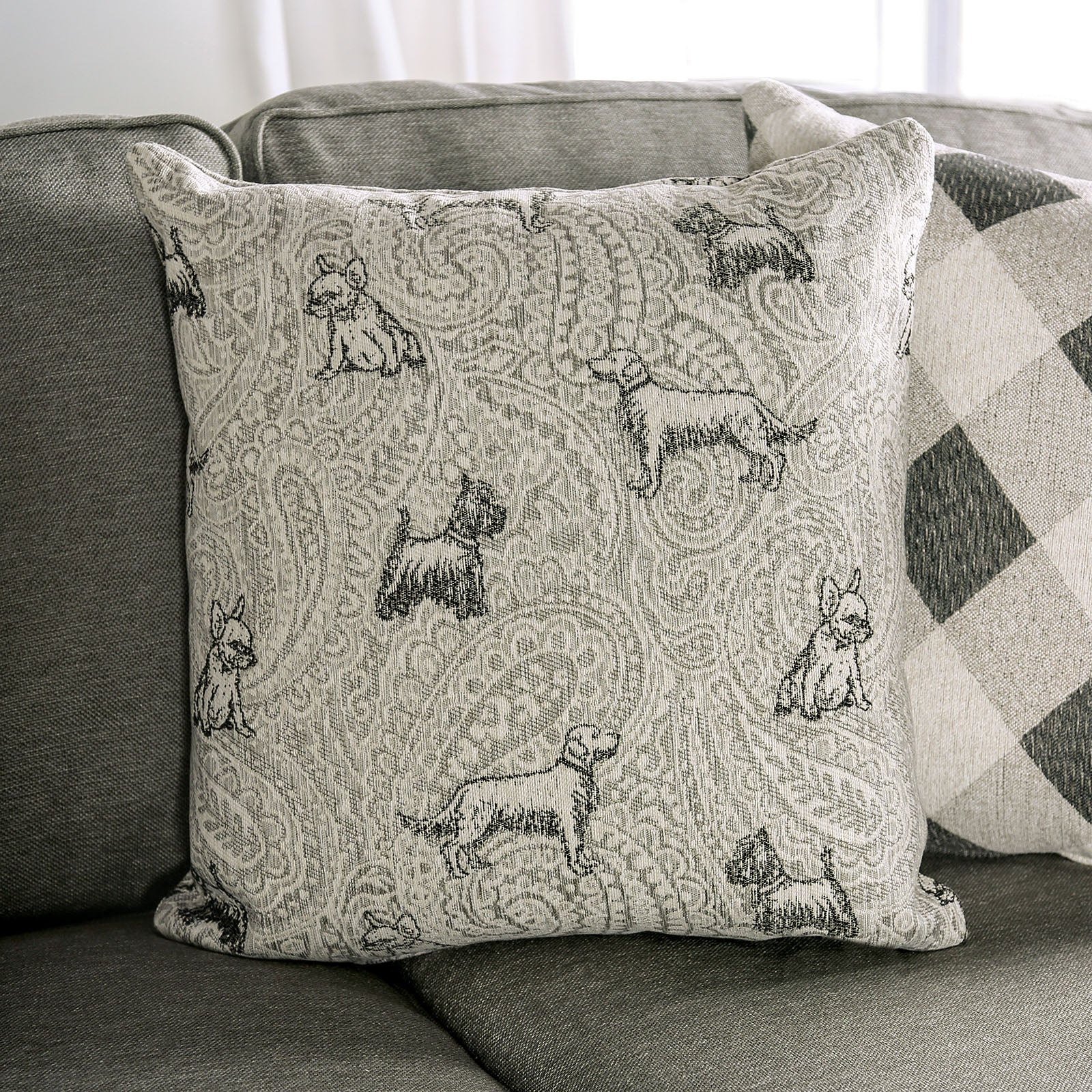 Newry Gray Loveseat - Image 7