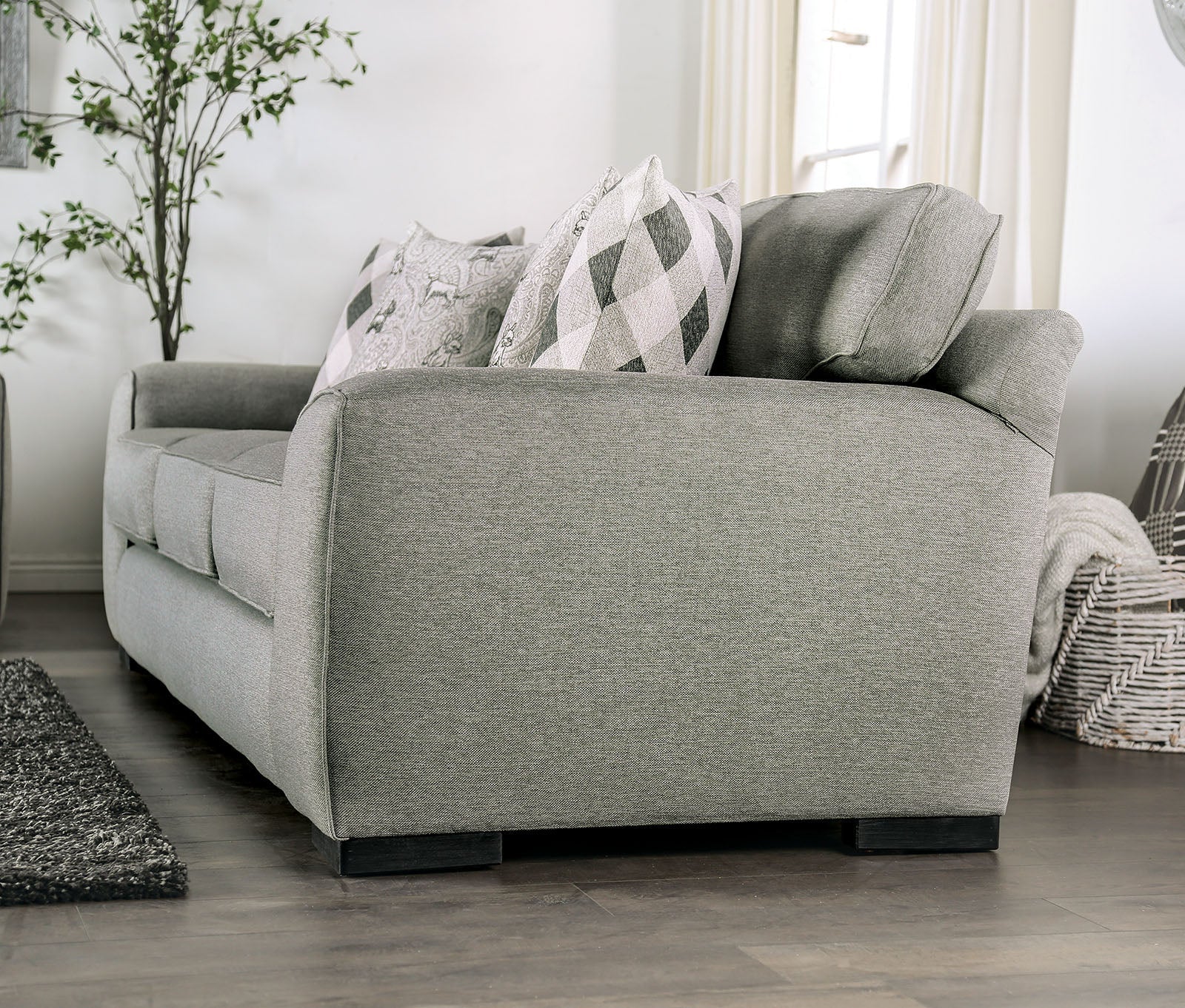 Newry Gray Sofa & Loveseat - Image 4