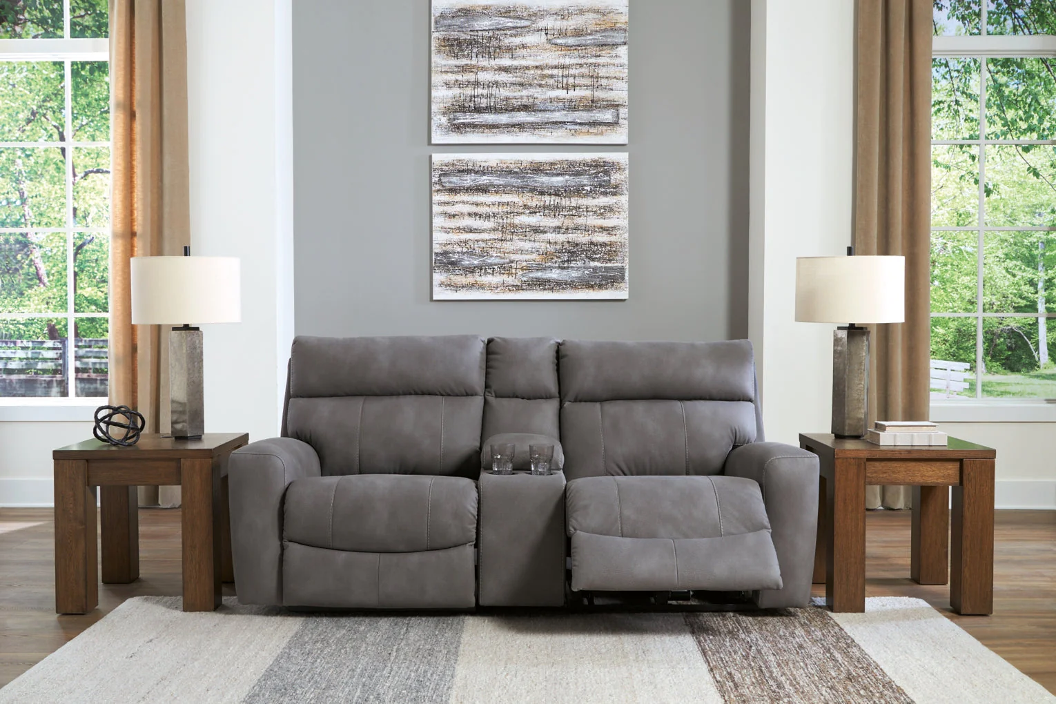 Next-Gen Durapella 3-Piece Power Reclining Loveseat with Console - Image 4