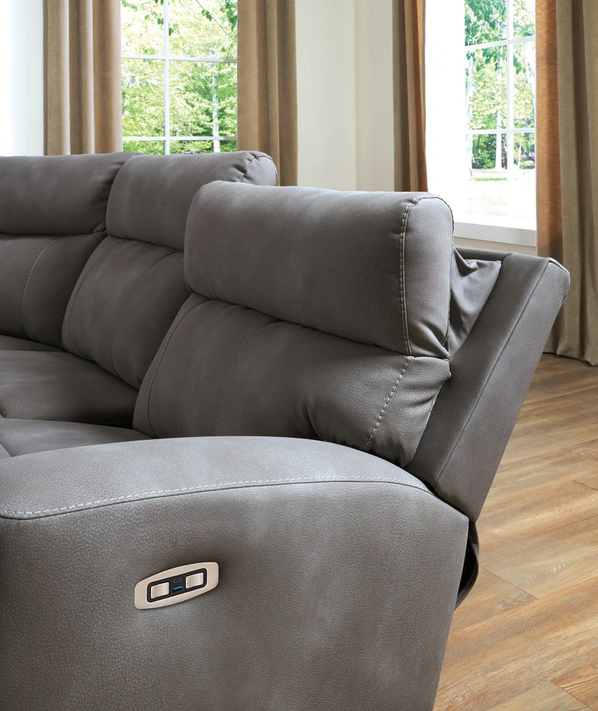 Next-Gen Durapella 3-Piece Power Reclining Loveseat with Console - Image 5
