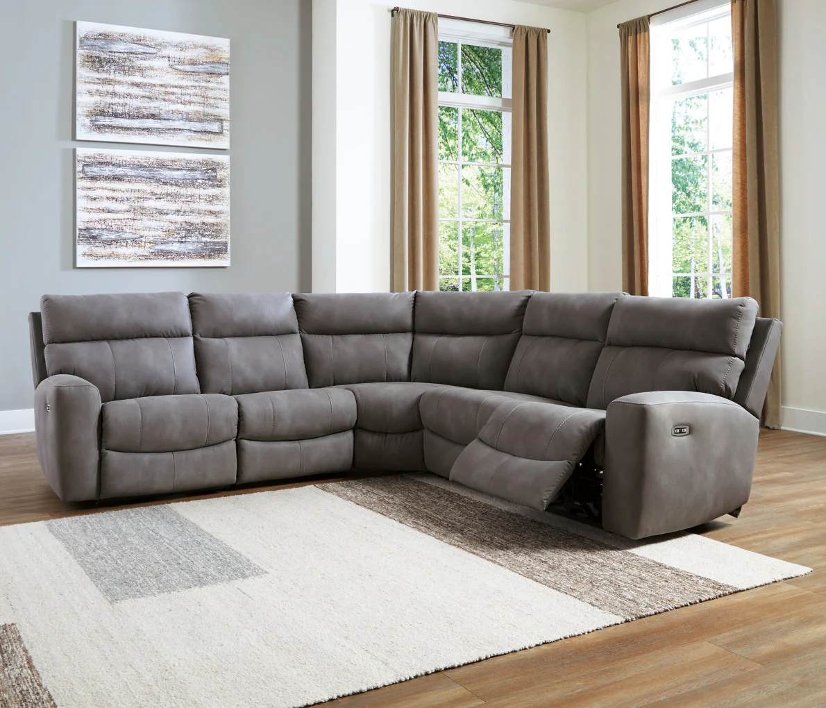 Next-Gen Durapella 5-Piece Power Reclining Sectional - Image 5