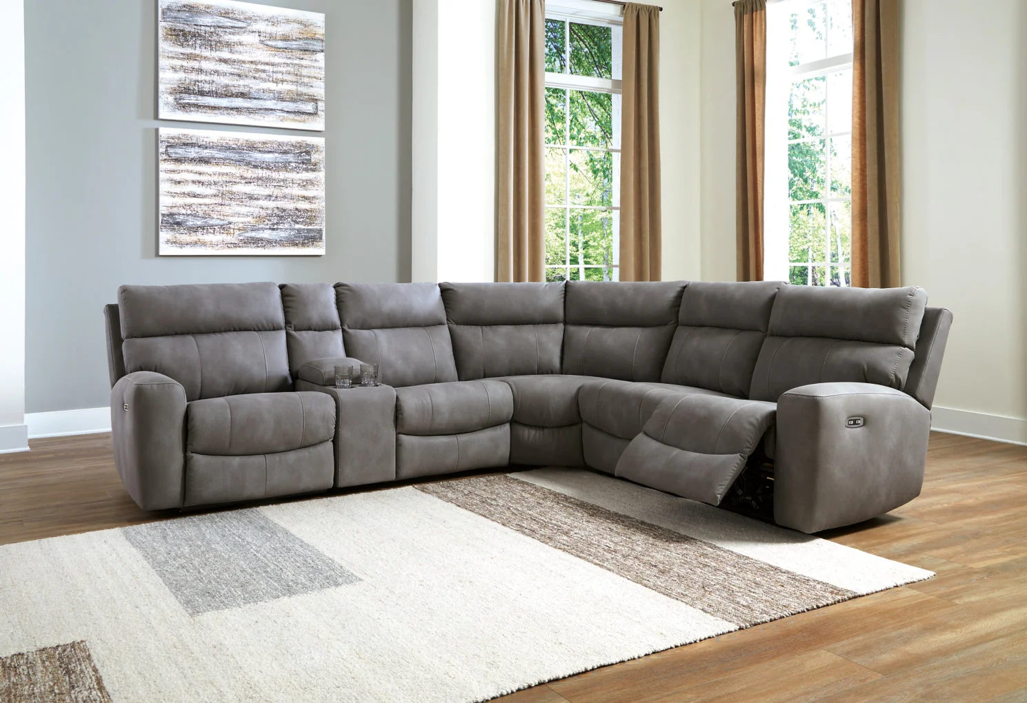 Next-Gen Durapella 6-Piece Power Reclining Sectional - Image 3