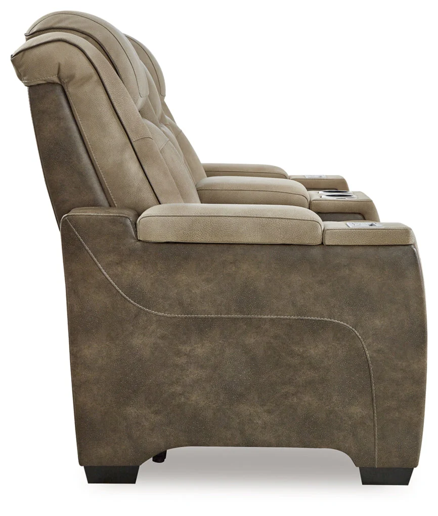 Next-Gen Durapella Power Reclining Loveseat/Console/Adjustable Headrest - Image 8