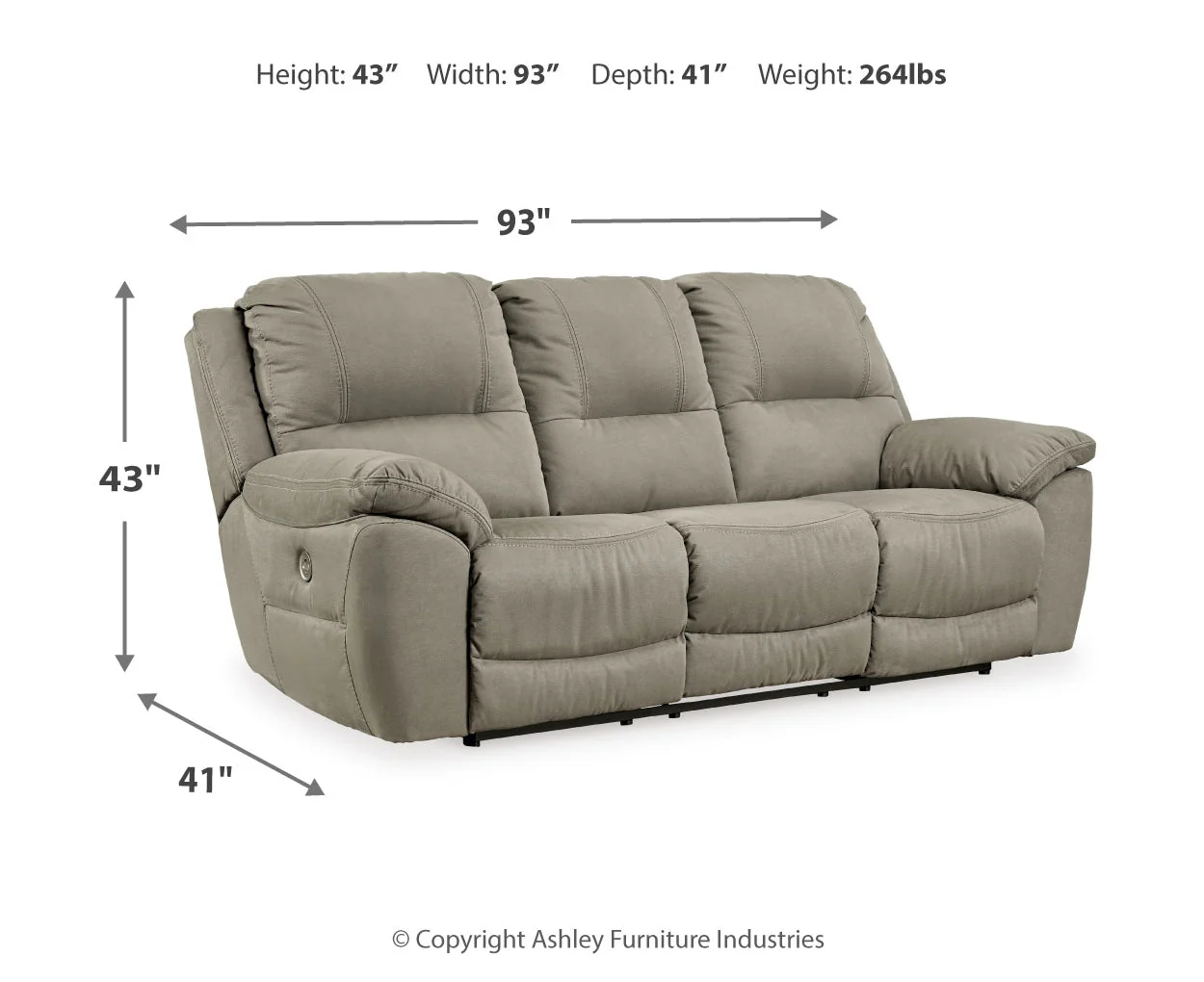 Next-Gen Gaucho Reclining Power Sofa - Image 7