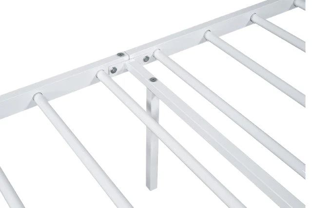 Nicoli White Full Metal Bed - Image 7