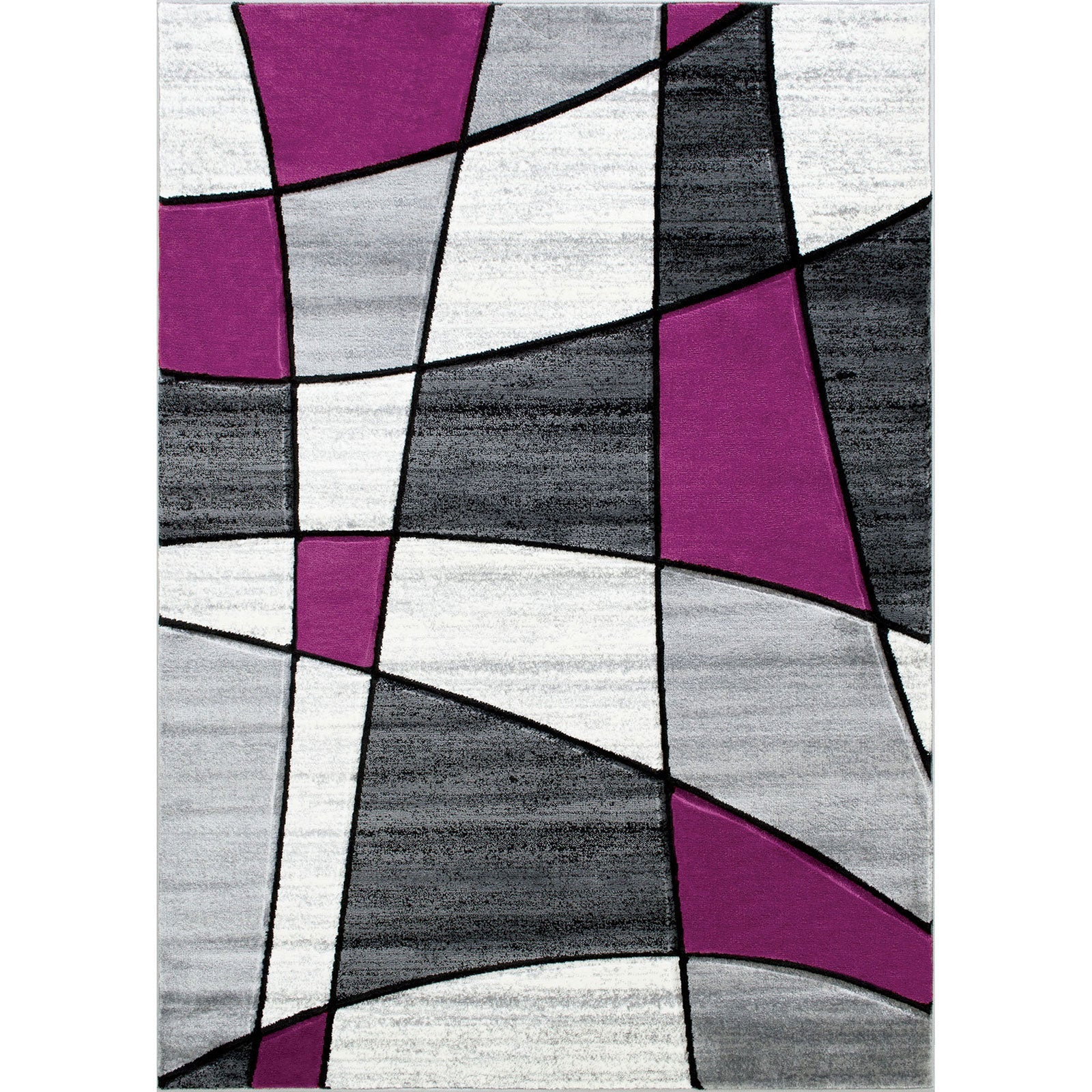Niksar Gray/Purple 5' X 7' Area Rug - Image 6