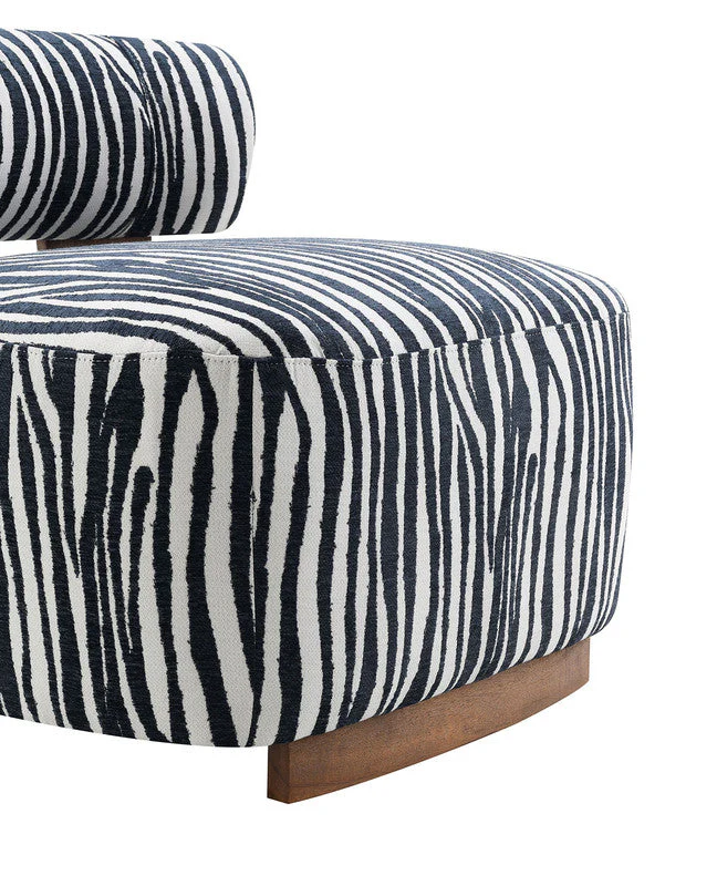 Niobe Midnight Blue Accent Chair - Image 5