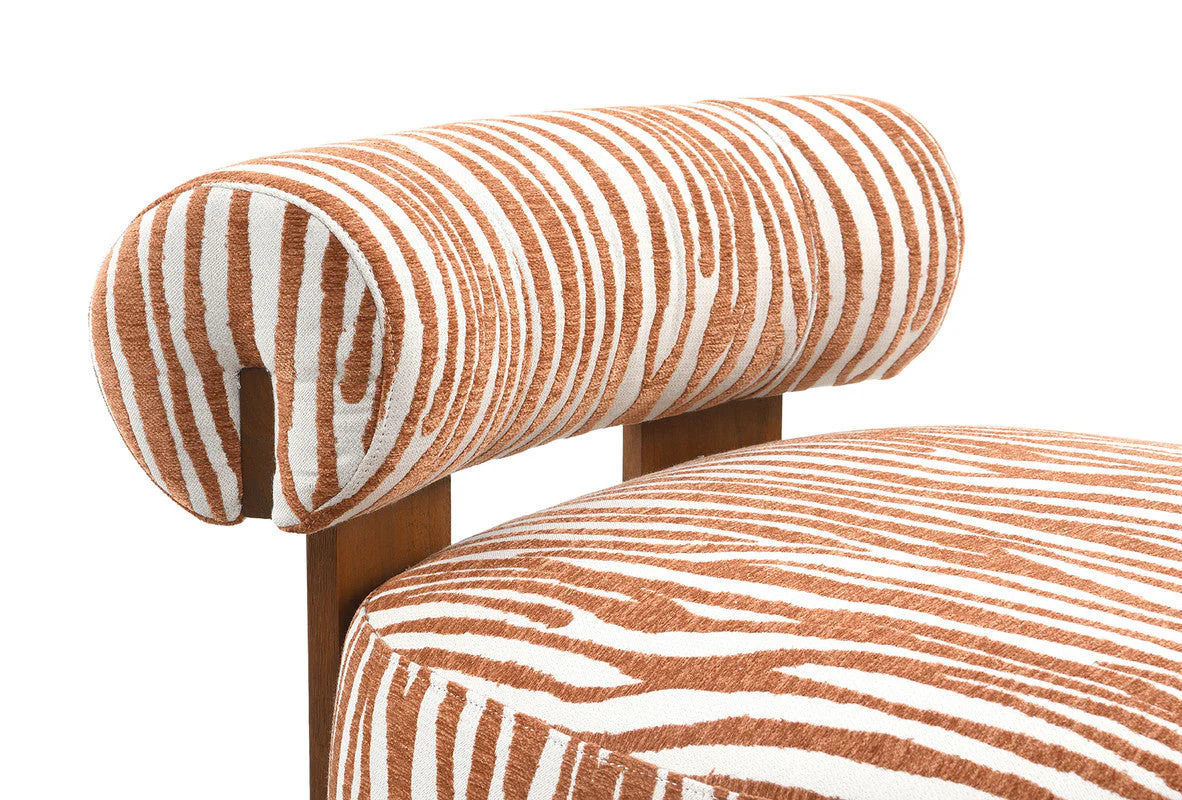 Niobe Rustic Orange Accent Chair - Image 7