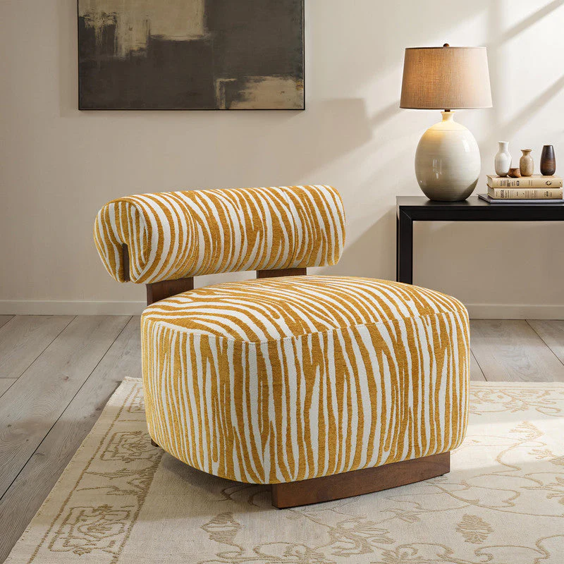 Niobe Yellow Accent Chair - Image 2