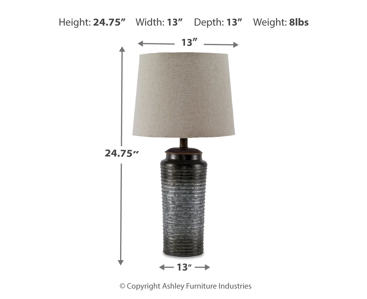 Norbert Metal Table Lamp - Image 4