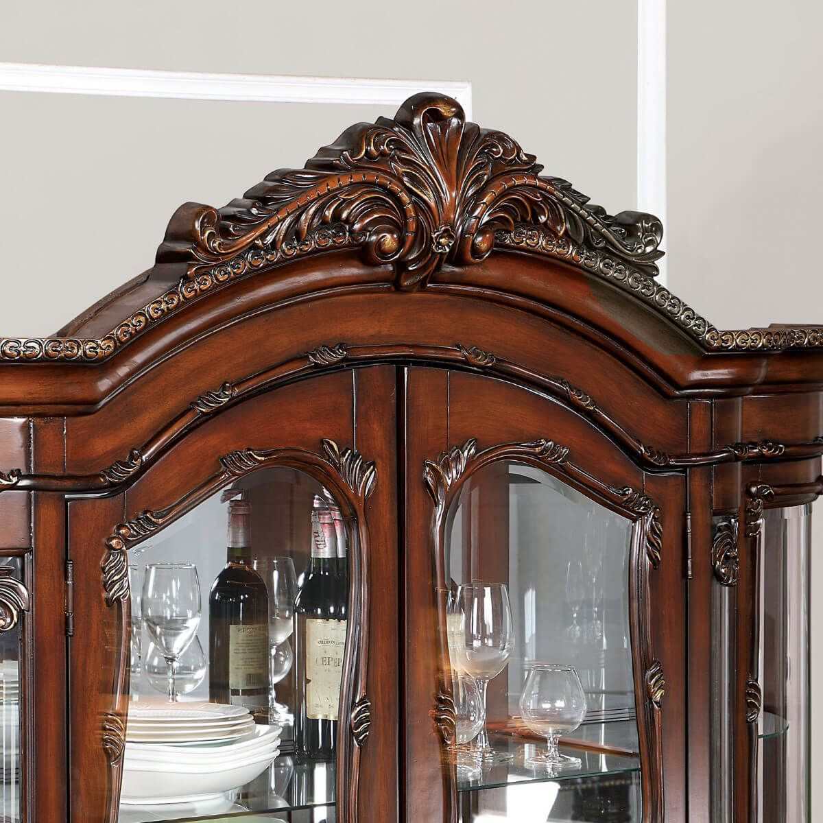 Normandy Brown Cherry Hutch & Buffet - Image 2