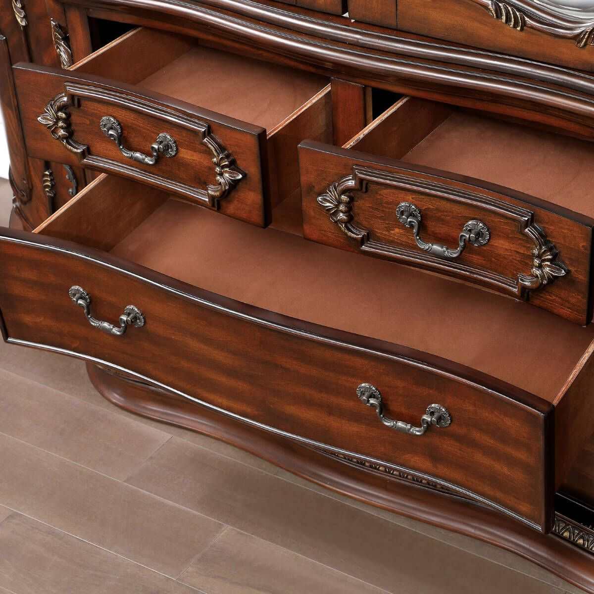 Normandy Brown Cherry Hutch & Buffet - Image 4