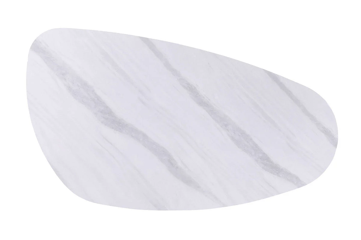 Northam White/Matte Gold Dining Table - Image 4