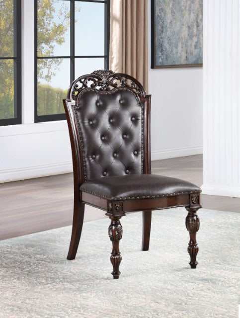 Nouvelle Brown Cherry Side Chair (Set of 2) - Image 2