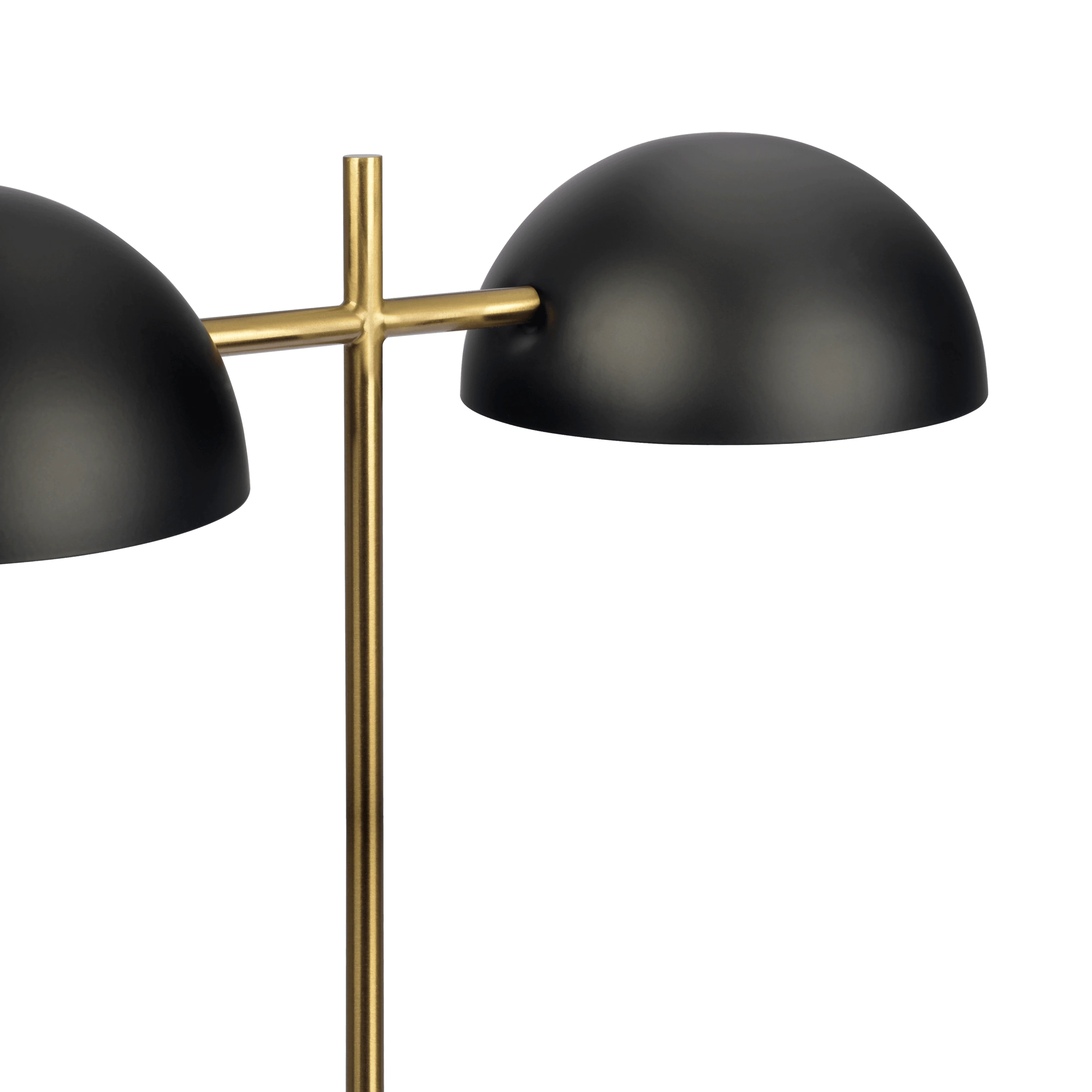 Nova Hydro Black Table Lamp with On/Off Switch Double Lamp with Faux Marble Base - Image 4
