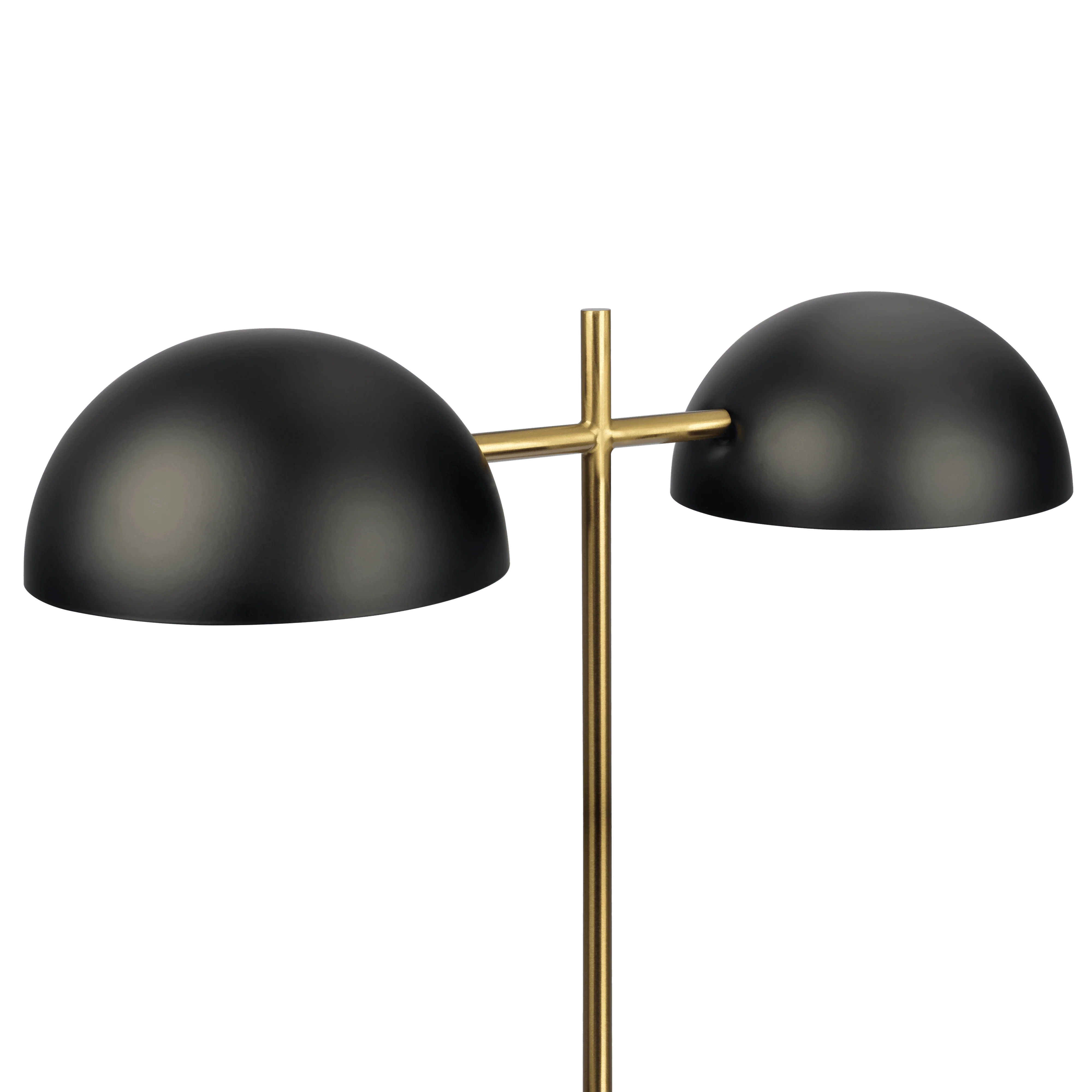 Nova Hydro Black Table Lamp with On/Off Switch Double Lamp with Faux Marble Base - Image 5