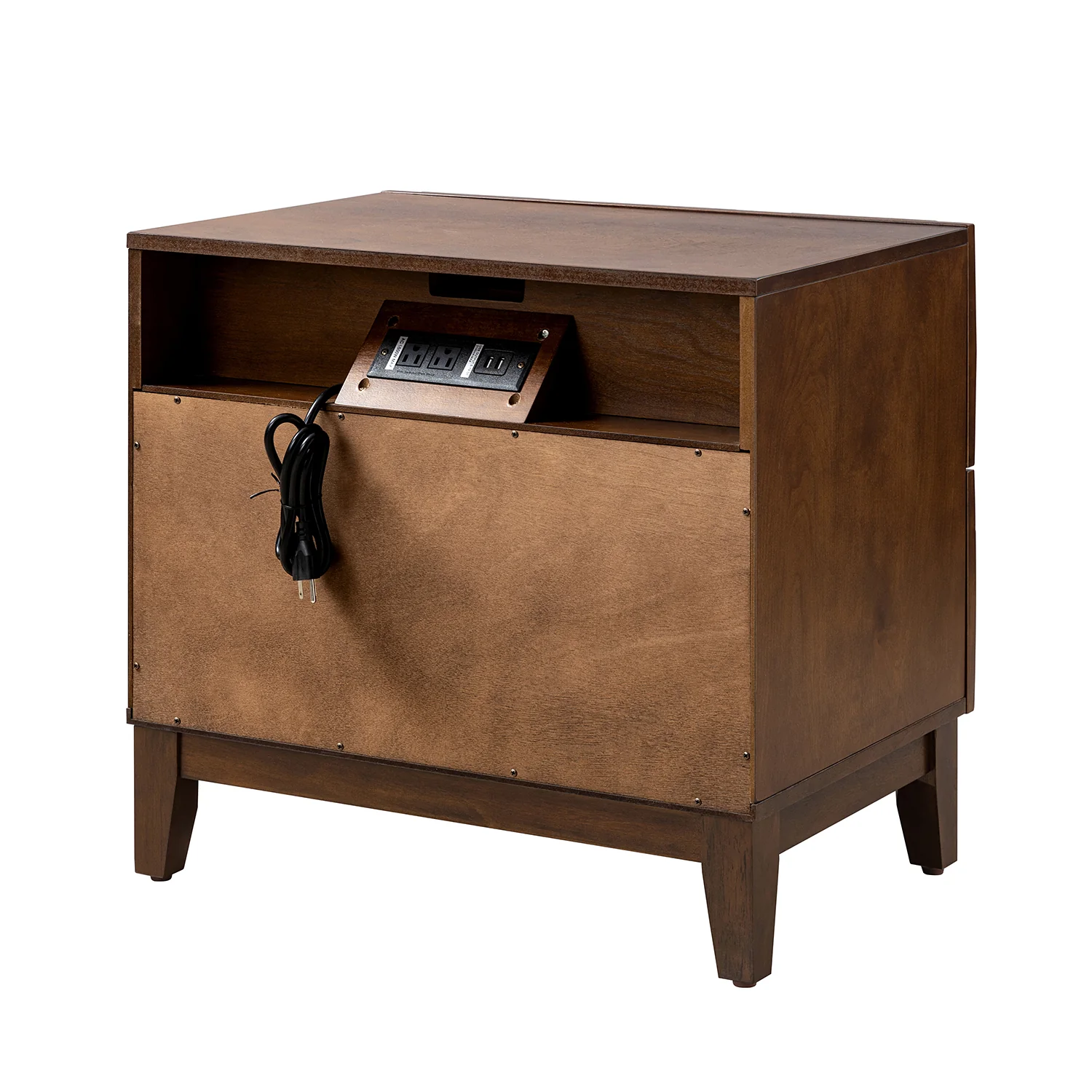 Helga Nightstand in Walnut - Image 5