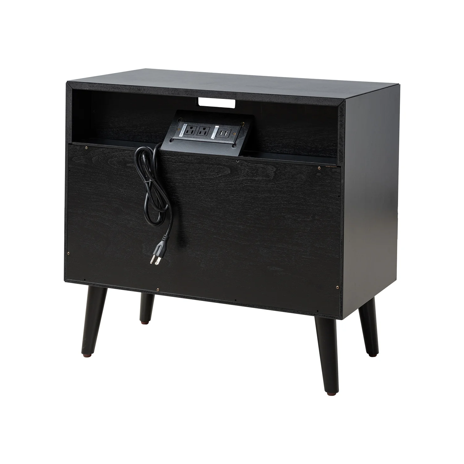 Frieda Nightstand in Black - Image 5