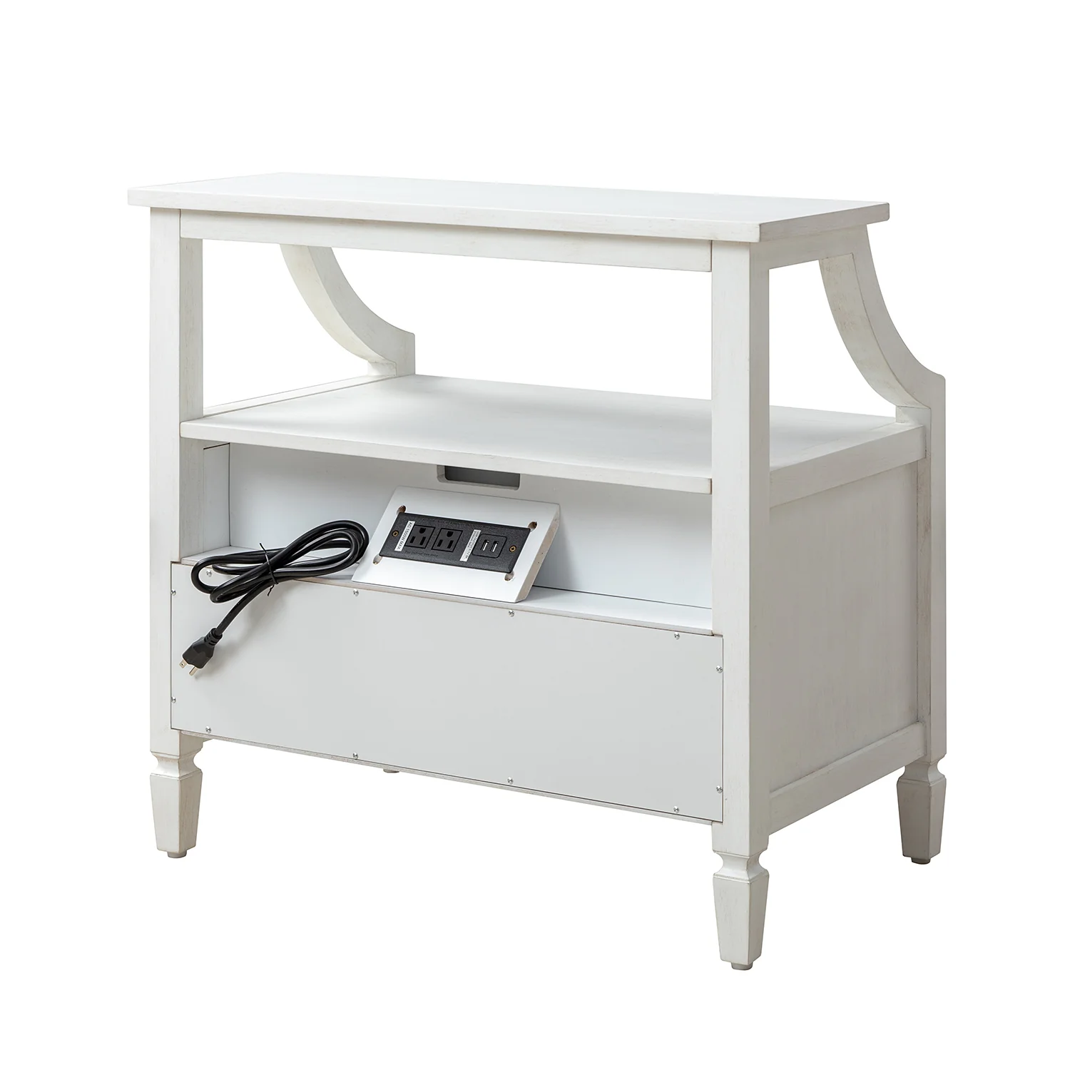 Bernadette Nightstand in White - Image 5