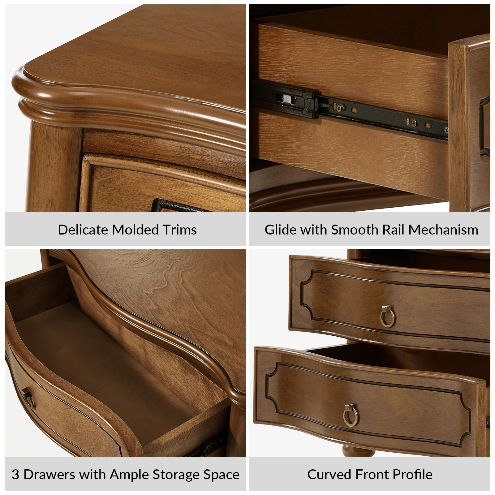 Alois 3-Drawer Nightstand in Seadrift - Image 4
