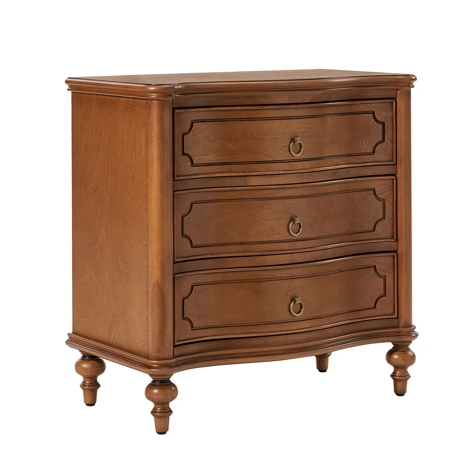 Alois 3-Drawer Nightstand in Walnut - Image 2