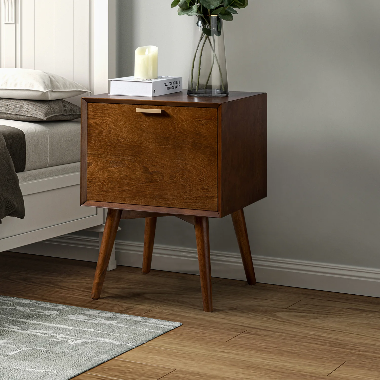 Anita Nightstand in Walnut
