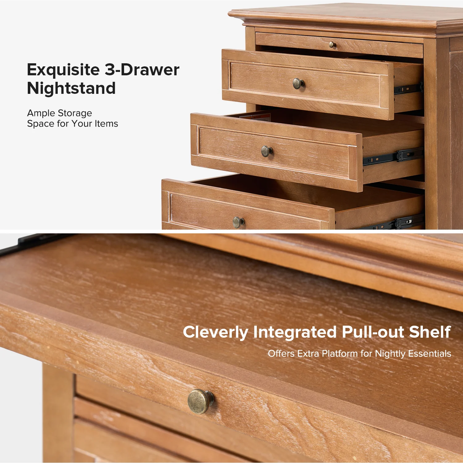 Dominic Nightstand in Acorn - Image 4