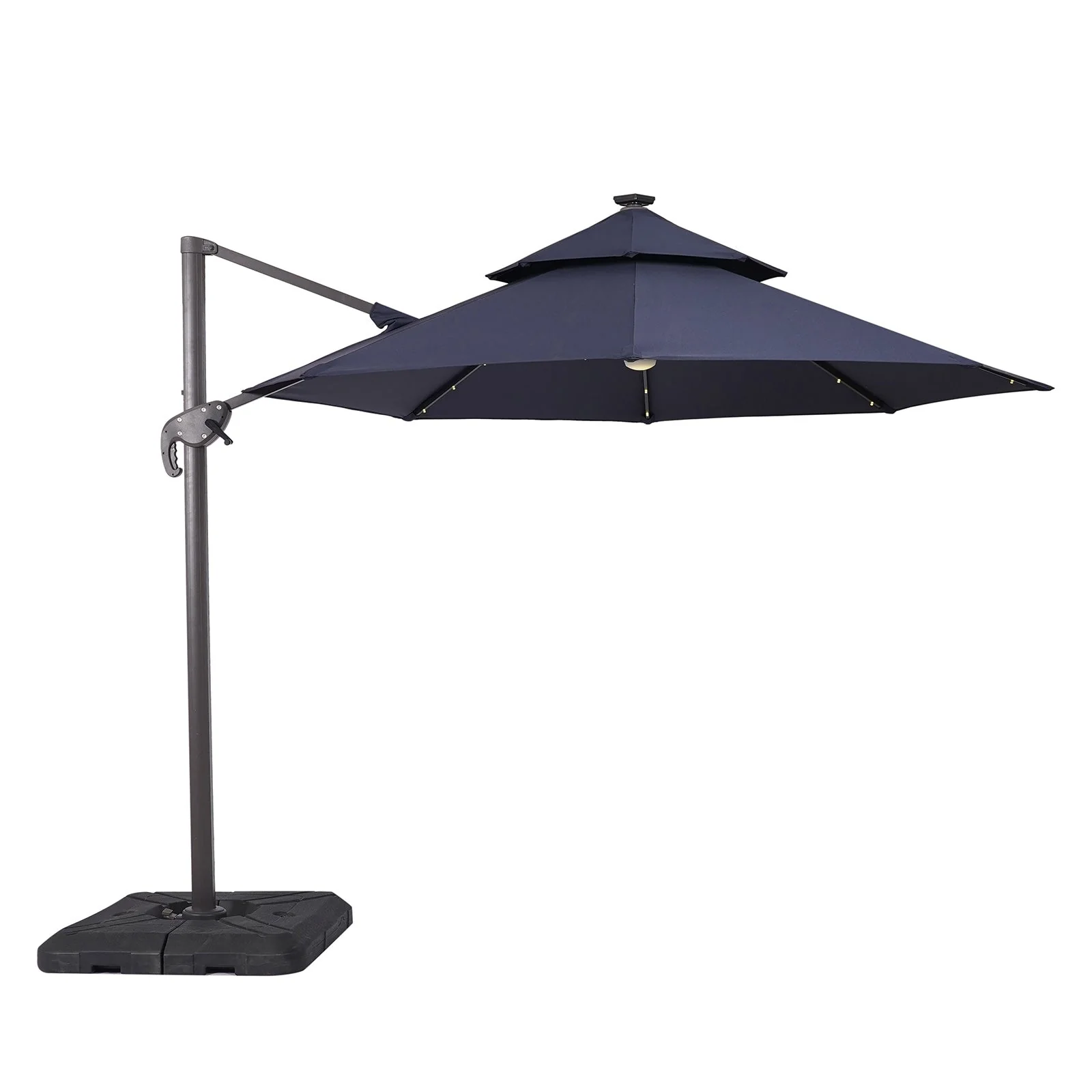 Nuti Blue Round Umbrella - Image 3