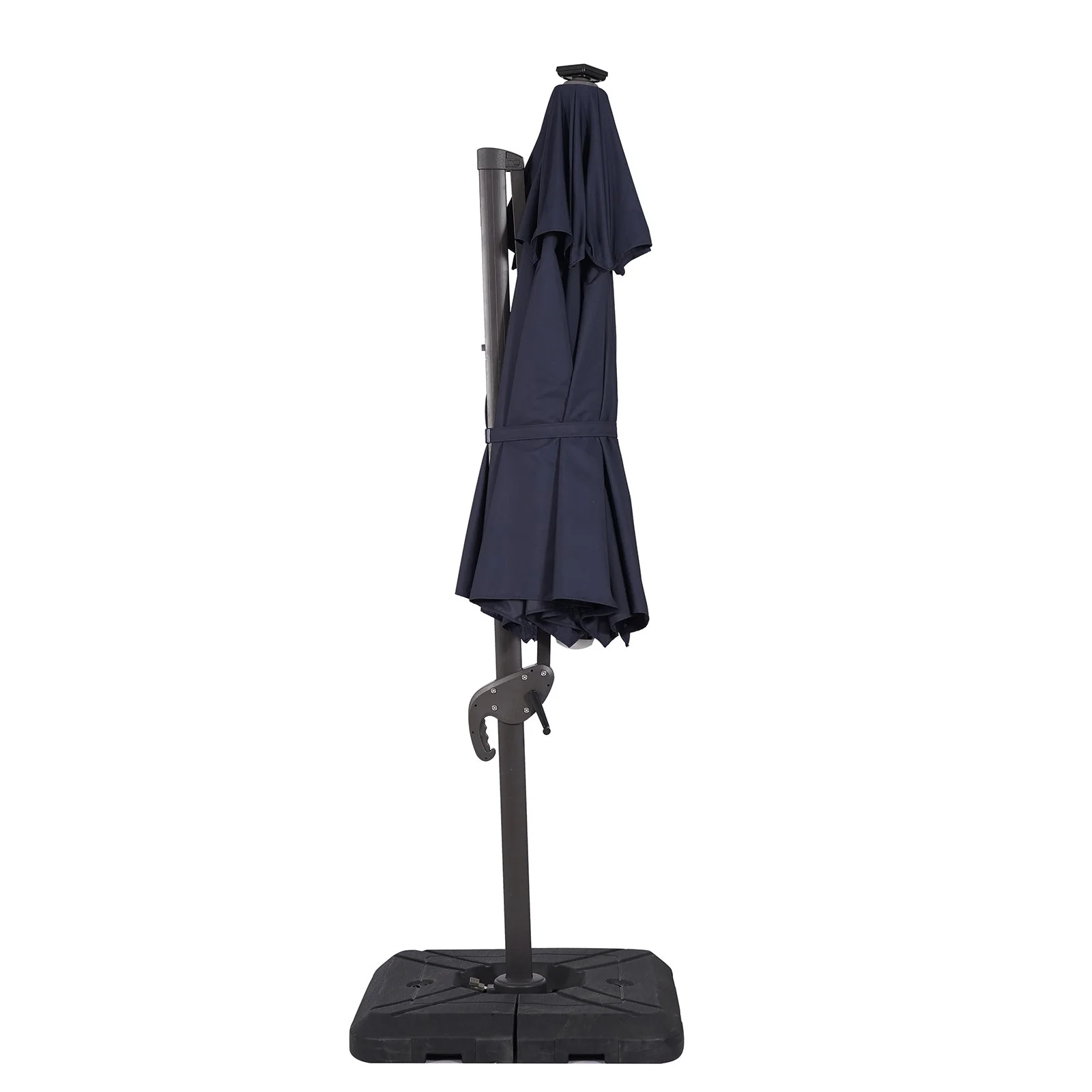 Nuti Blue Round Umbrella w/ Base - Image 6