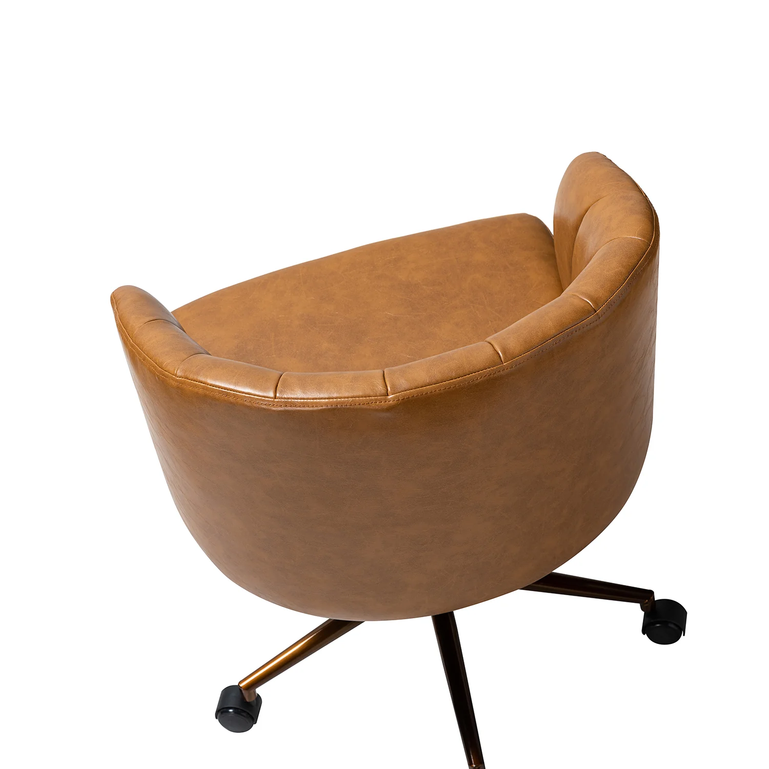 Eugene Vegan Leather Task Chair in Camel - Image 5