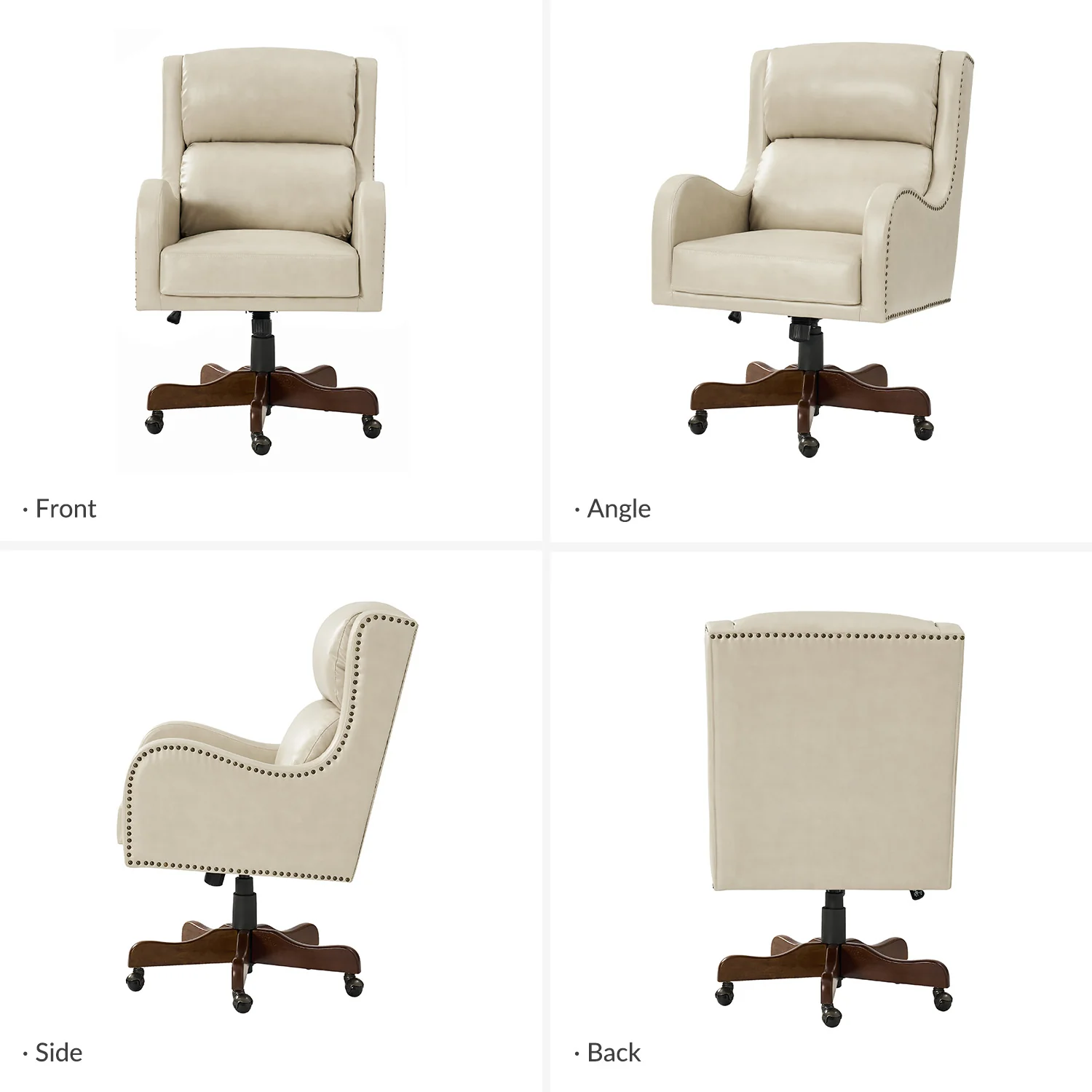 Viv Leather Executive Task Chair in Browness - Image 3