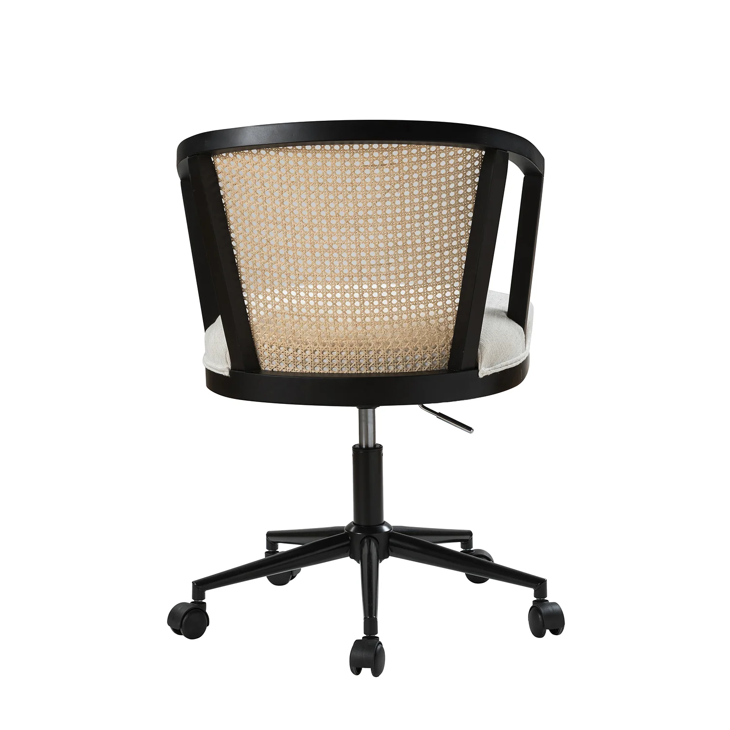 Freda Rattan Task Chair- in Black - Image 5