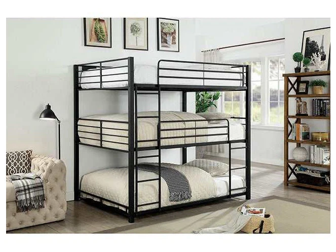 Olga Sand Black Full Triple Decker Bed - Image 2